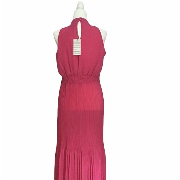 Sara Corsi Halter Style Pleated Maxi Dress Made in Italy NWT - Picture 4 of 10